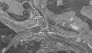 Archivní letecký snímek z let 1947-1951  (Zdroj: http://mapy.kr-plzensky.cz)